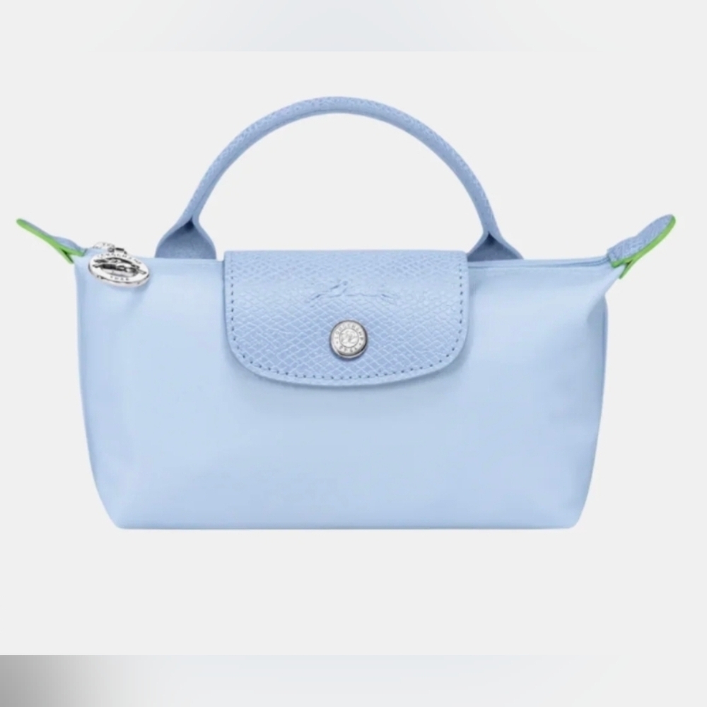 Longchamp Light Blue NEO MINI Le Pliage Bag - No Strap
